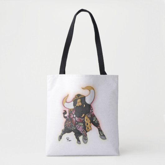 Tote Bag Bolsa De Tela  Handbag Torito De Pucará (Devant)