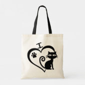 Tote Bag Bolsa de tela I Love Cats (Dos)