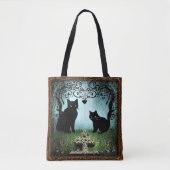 Tote Bag "Bolsa Elegante Black Cat: La Armonía (Devant)