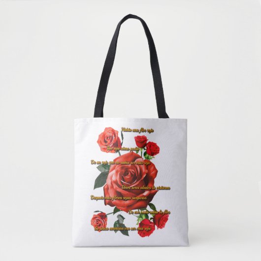 Tote Bag Bolso Rosas Rojas (Devant)