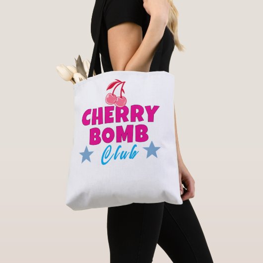 Tote Bag bombe cerise (De près)
