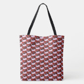 Tote Bag Bombe cerise (Dos)