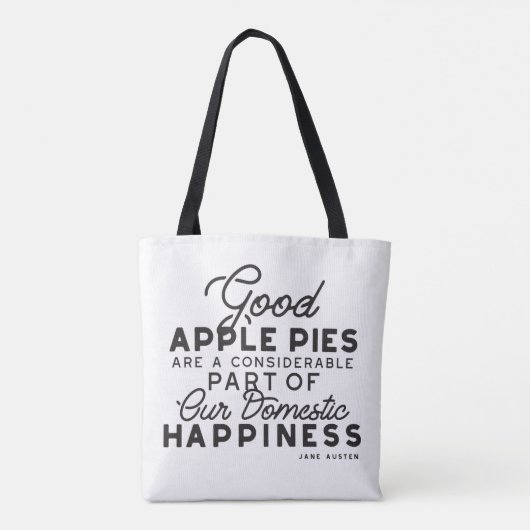 Tote Bag Bon devis Apple Pies (Dos)