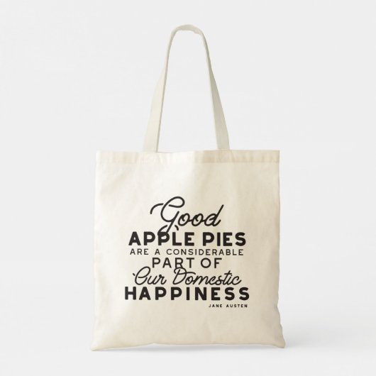 Tote Bag Bon devis Apple Pies (Dos)