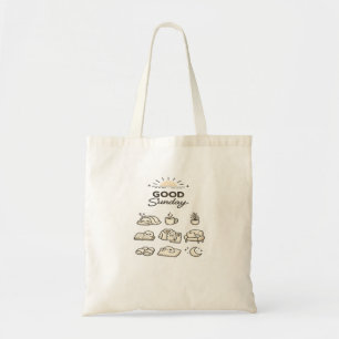 Tote Bag BON DIMANCHE Conception de vie lente et conforta