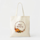 Tote Bag Bon thanksgiving Fall Wreath (Devant)