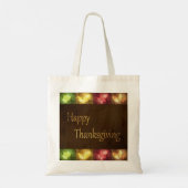 Tote Bag Bon thanksgiving Grunge Feuilles (Dos)