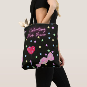 Tote Bag bonbon 3d image, girly, fantastique, dessin animé