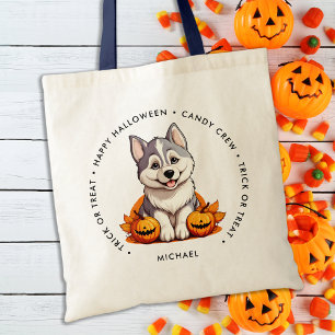 Tote Bag Bonbon personnalisé Halloween Chien de Chien de Ch