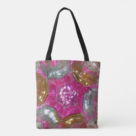 Tote Bag Bonbons en verre - Picasso en argent rose - Verre (Dos)