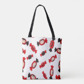 Tote Bag Bonbons et Dracula Cute Halloween Éffrayant (Dos)