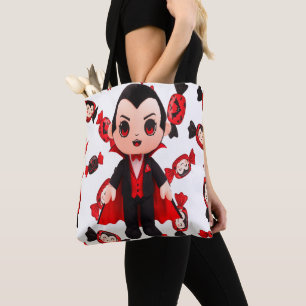 Tote Bag Bonbons et Dracula Cute Halloween Éffrayant