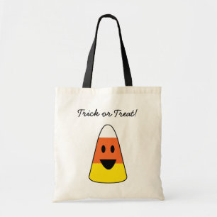 Tote Bag Bonbons maïs orange astuce ou traiter Halloween