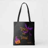 Tote Bag Bonbons Personnalisés Halloween (Devant)