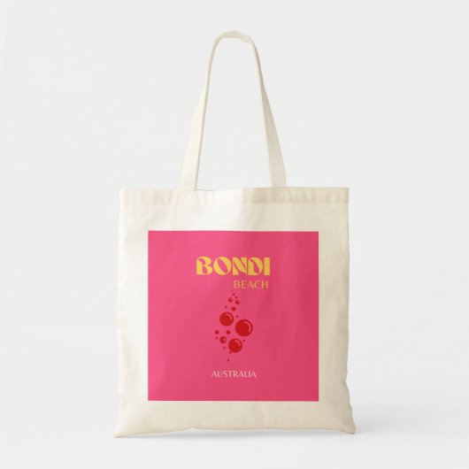 Tote Bag Bondi Beach, Rose (Devant)