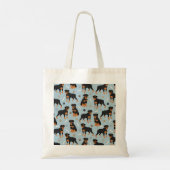 Tote Bag Bones et pattes de chien Rottweiler (Dos)