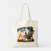 Tote Bag Bonfire Night - Skeleton boit par le feu (Dos)