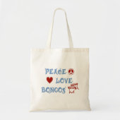 Tote Bag Bongos d'amour pour la paix (Devant)