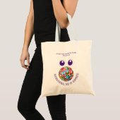 Tote Bag BONHEUR des drapeaux du monde (Devant (produit))