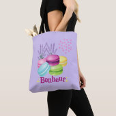 Tote Bag Bonheur Macarons (De près)
