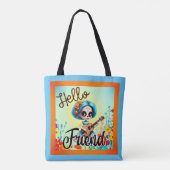 Tote Bag Bonjour ami Crâne de sucre (Dos)