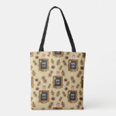 Tote Bag Bonjour Automne - Feuilles d'automne Motif pour la (Dos)