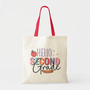 Tote Bag Bonjour Deuxième année de retour à l'école