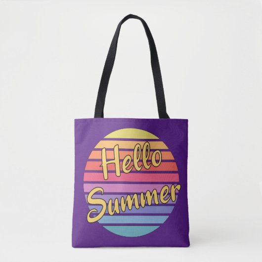 Tote Bag Bonjour été (Devant)