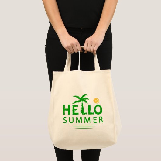 Tote Bag Bonjour été (Devant (produit))