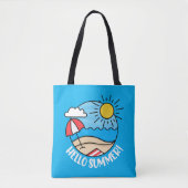 Tote Bag Bonjour été 2 (Devant)