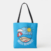 Tote Bag Bonjour été 2 (Dos)