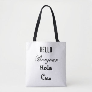 Tote Bag Bonjour Goodbye Fourre-tout