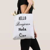 Tote Bag Bonjour Goodbye Fourre-tout (De près)