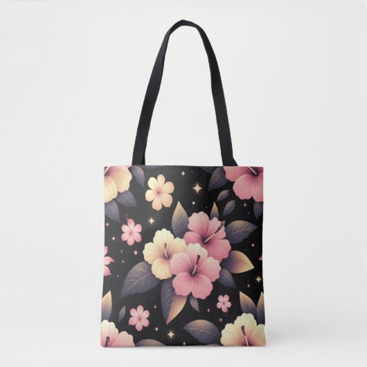 Tote Bag Bonjour Hibiscus (Devant)