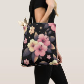 Tote Bag Bonjour Hibiscus (De près)
