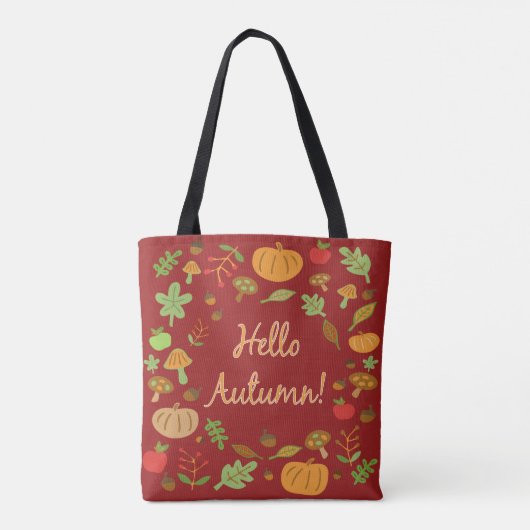 Tote Bag Bonjour l'automne ! (Dos)