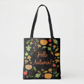 Tote Bag Bonjour l'automne ! (Devant)