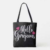 Tote Bag Bonjour magnifique (Dos)