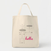 Tote Bag Bonjour mignon coloré Bonjour Cadeaux (Devant)