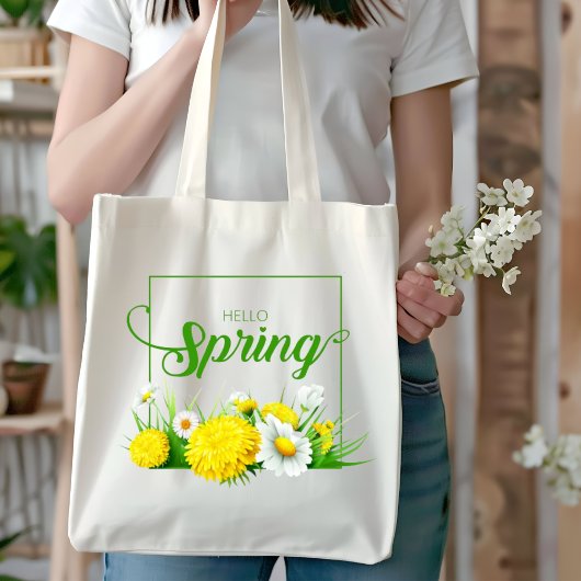Tote Bag Bonjour saison printemps
