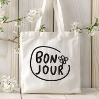 Bonjour Simple Moderne Floral Français Salutation