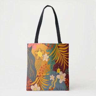 Tote Bag Bonjour Spring Happiness Time, Flore Tropicale