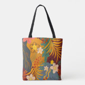 Tote Bag Bonjour Spring Happiness Time, Flore Tropicale (Dos)