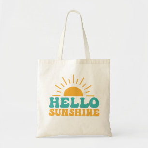 Tote Bag Bonjour Sunshine Jaune Sun Spring Fun