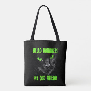 Tote Bag Bonjour Ténèbres Mon Vieux Ami : Yeux verts