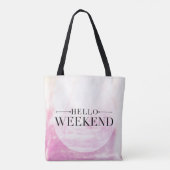 Tote Bag Bonjour week-end (Dos)