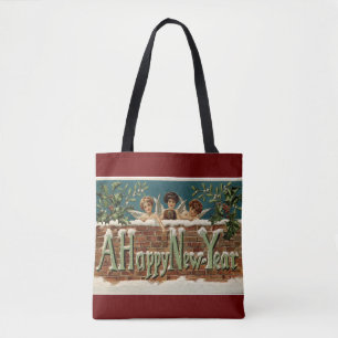 Tote Bag Bonne année Angels Fourre-tout