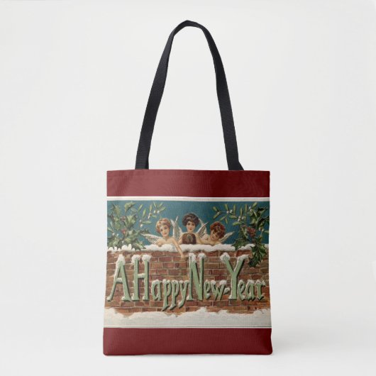 Tote Bag Bonne année Angels Fourre-tout (Devant)