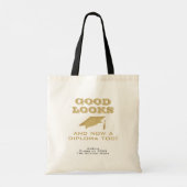 Tote Bag Bonne apparence et maintenant Diplôme Trop drôle G (Dos)