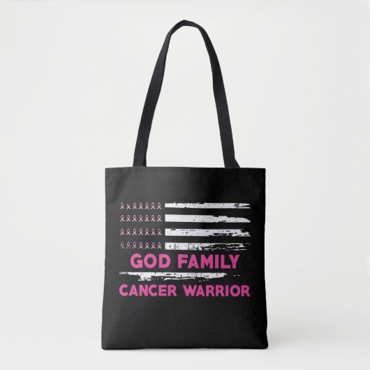 Tote Bag bonne famille conscience du cancer du sein (Devant)